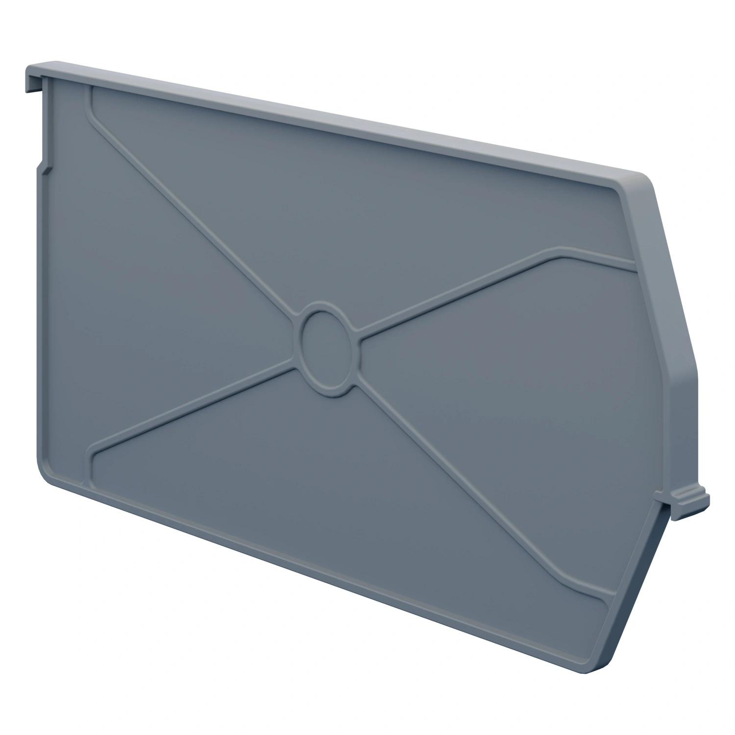 Разделительная перегородка продольная 280х140 мм iPlast светло-серая для складского лотка Logic Store LS 12.412