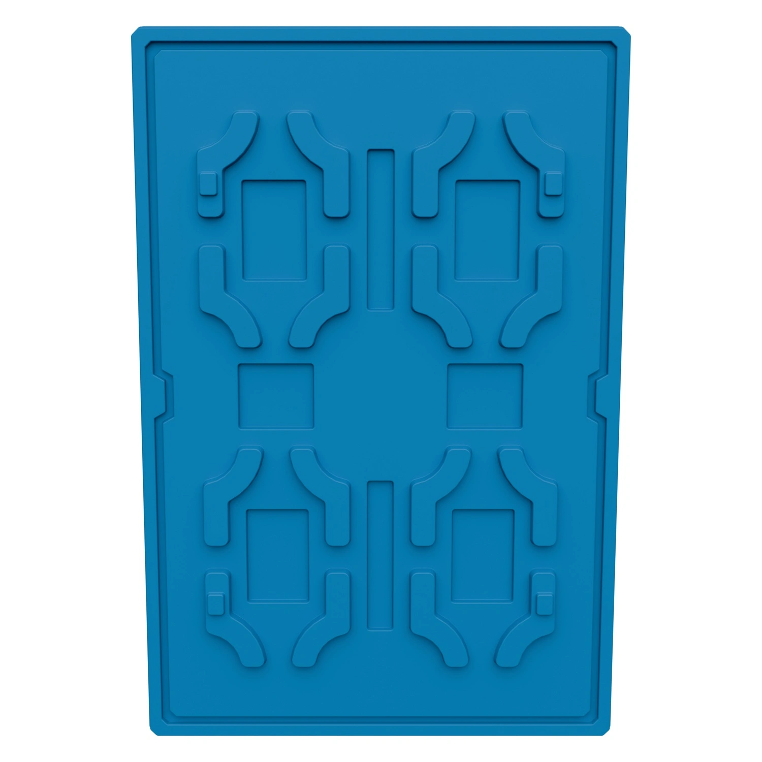 Крышка разборного контейнера Polybox 1210x810x80 мм iPlast голубая