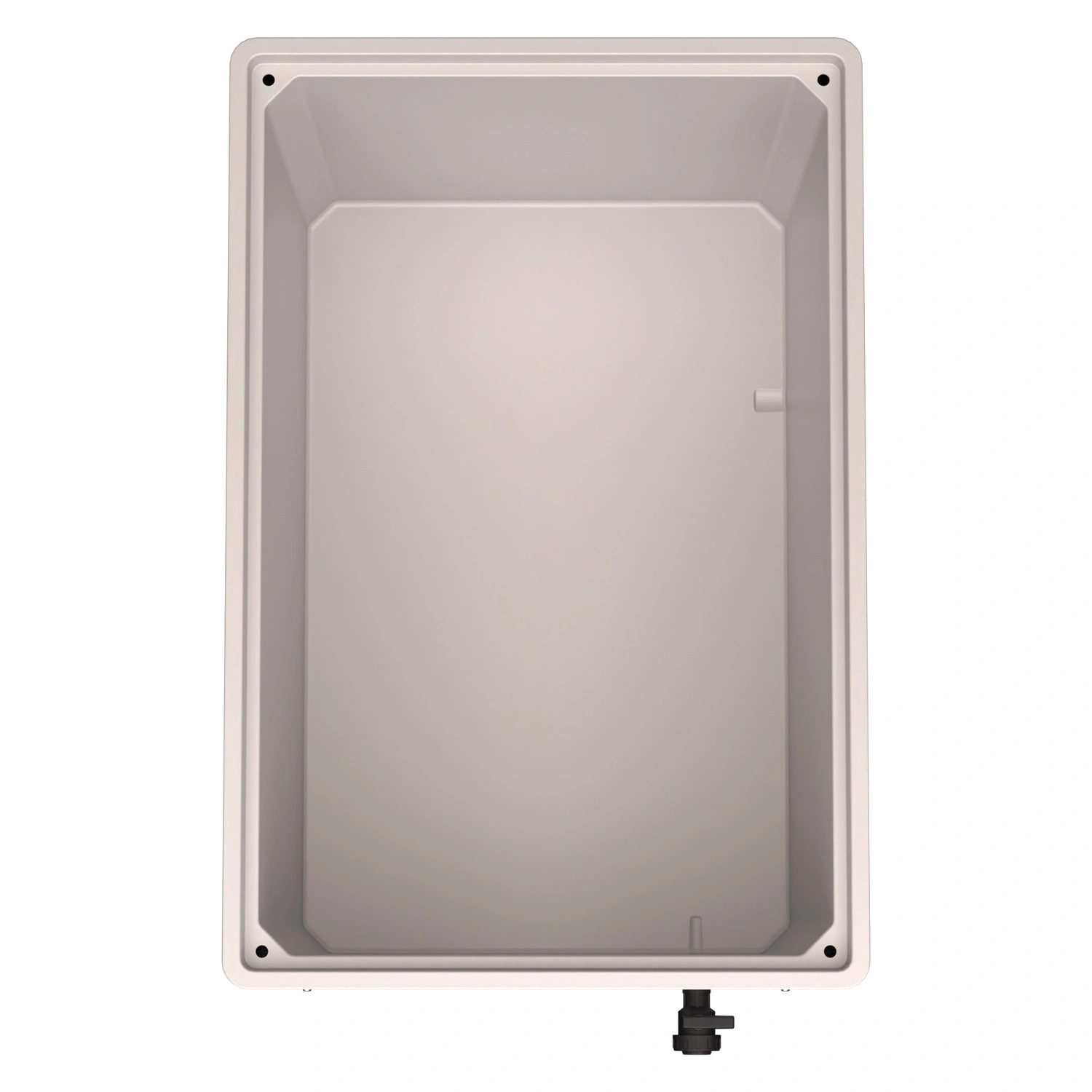 Большой контейнер 1200х800х920 мм iPlast iBOX светло-серый со сплош. стенками и дном, на колёсах с краном 1 дюйм Большой контейнер 1200х800х920 мм iPlast iBOX светло-серый со сплош. стенками и дном, на колёсах с краном 1 дюйм