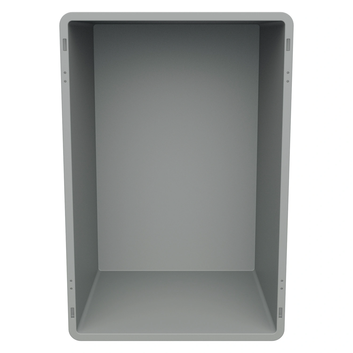 Евроконтейнер ЕС-6432.4 600х400х320 мм iPlast светло-серый с усиленным дном и закрытыми ручками