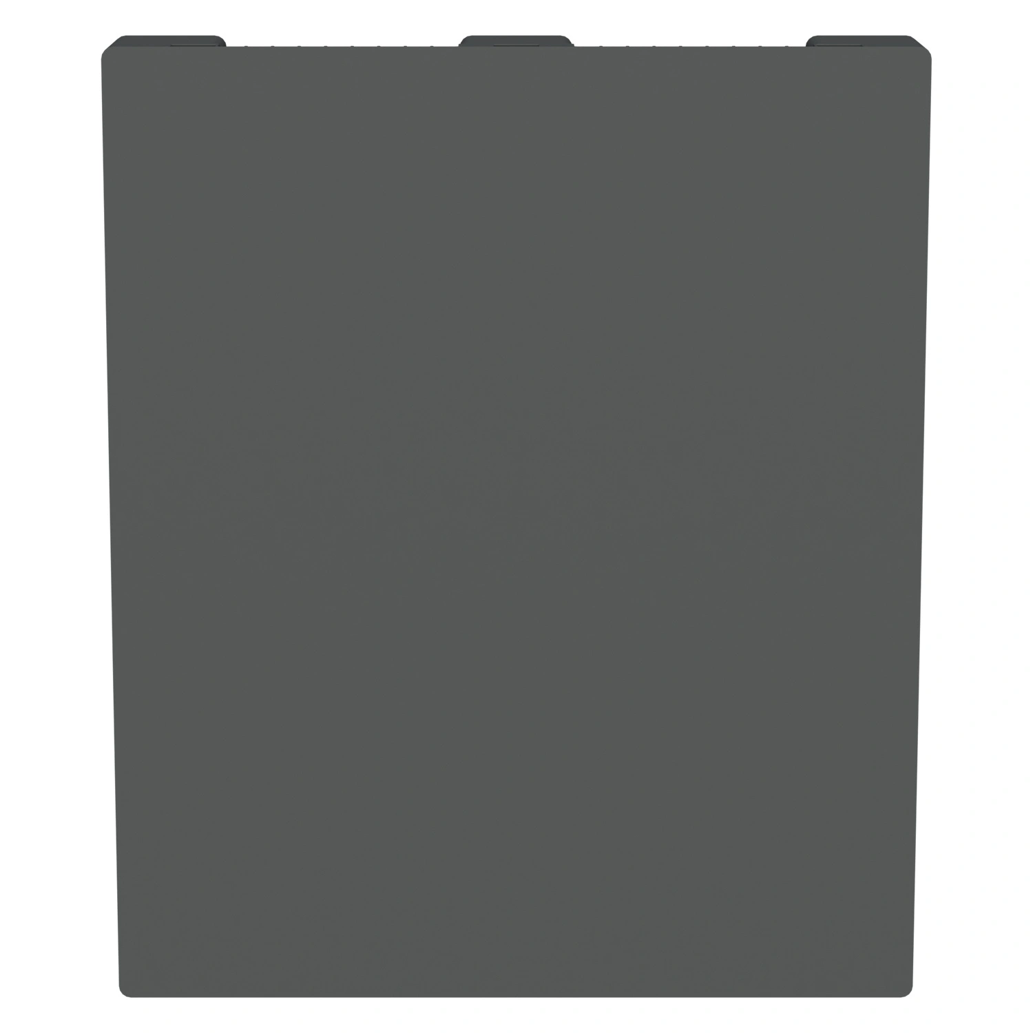 Пластиковый паллет 1200х1000х150 мм iPlast серый сплошной на 3 полозьях без бортика