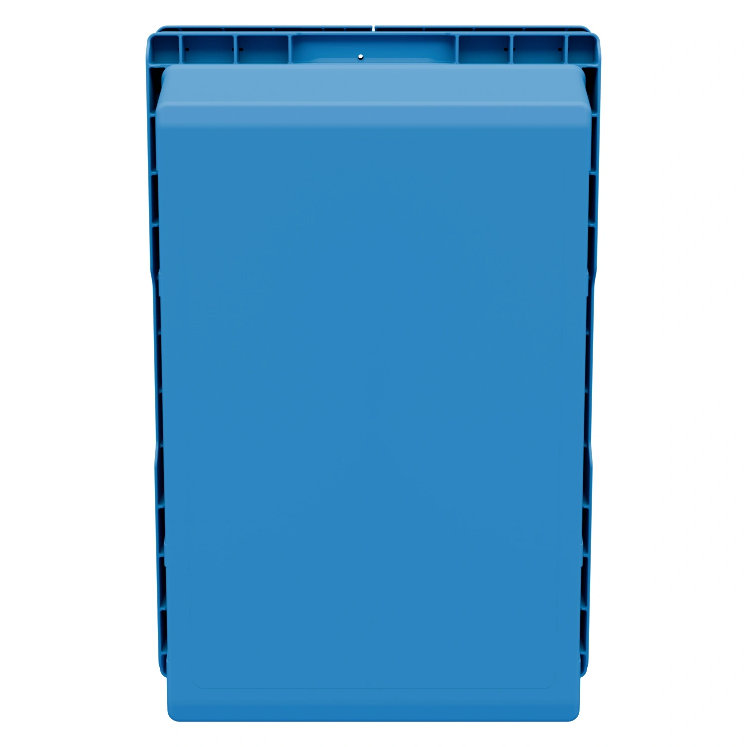 Вкладываемый контейнер INSTORE KV-6427 600х400х297 мм iPlast голубой со сплошным дном и распашной крышкой