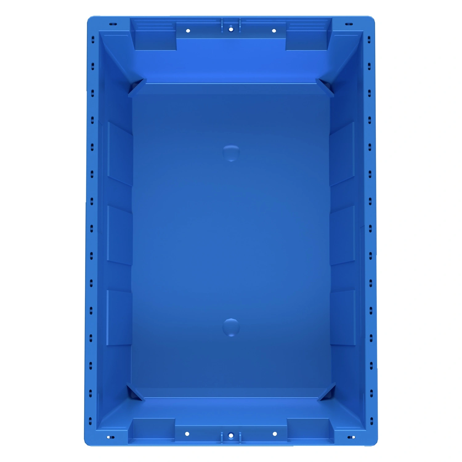 Вкладываемый контейнер INSTORE KV-5314 490x330x140 мм iPlast голубой со сплошным дном