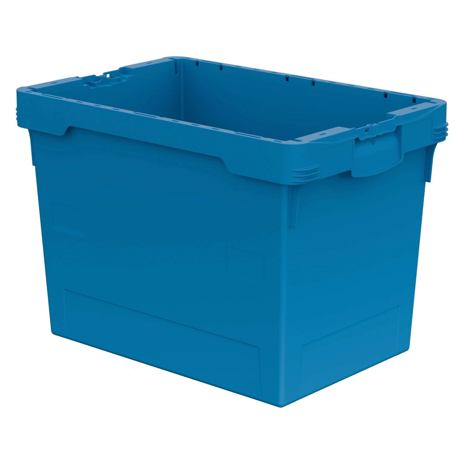 Вкладываемый контейнер INSTORE KV-6442.1 600x400x420 мм iPlast голубой со сплошным дном