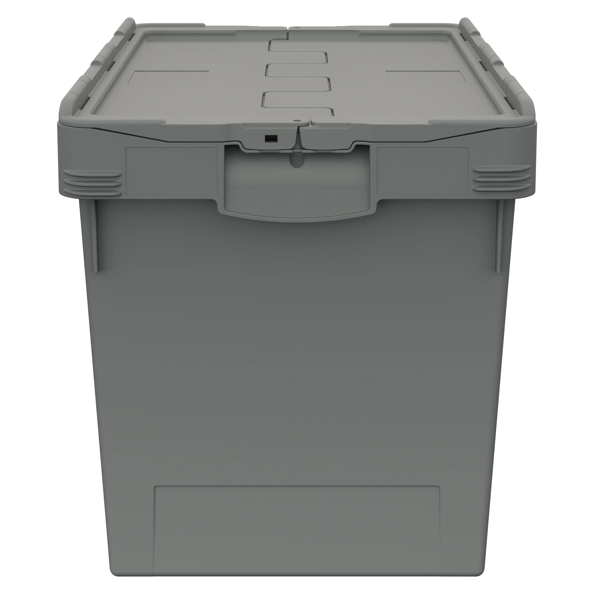 Вкладываемый контейнер INSTORE KV-6442.1 600х398х420 мм iPlast серый со сплошным дном и распашной крышкой