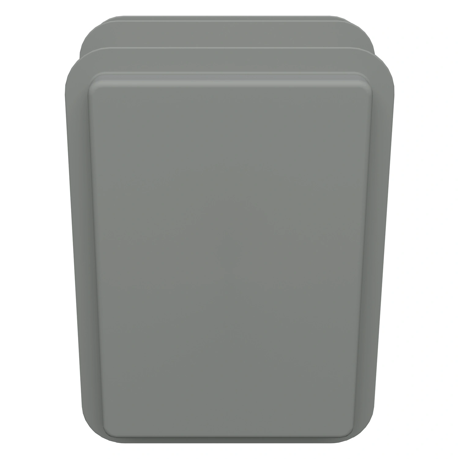 Пластиковый контейнер универсальный 200х150х120 мм iPlast светло-серый со сплошными стенками и дном