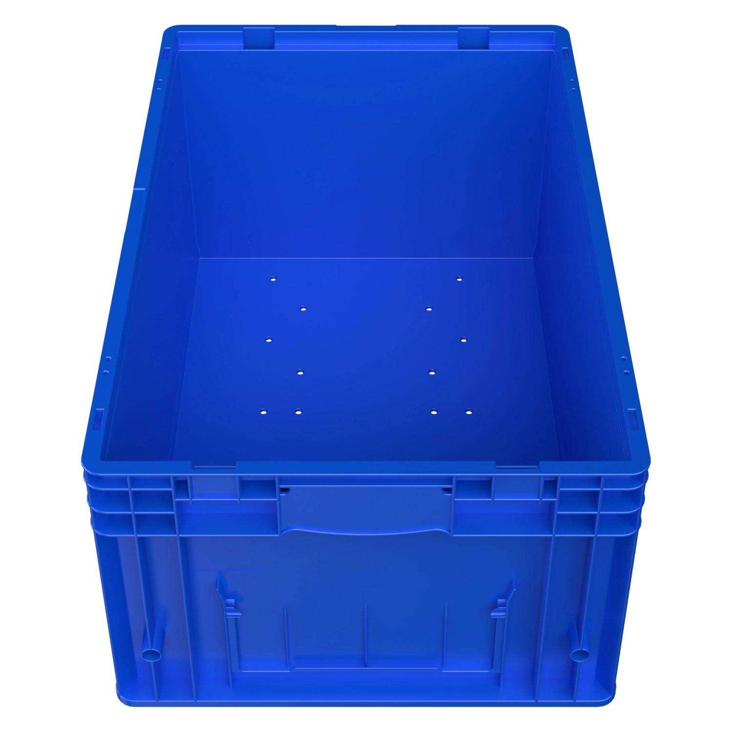 Ящик RL-KLT 6280 594х396х280 мм iPlast голубой с дренажными отверстиями в дне Ящик RL-KLT 6280 594х396х280 мм iPlast голубой с дренажными отверстиями в дне
