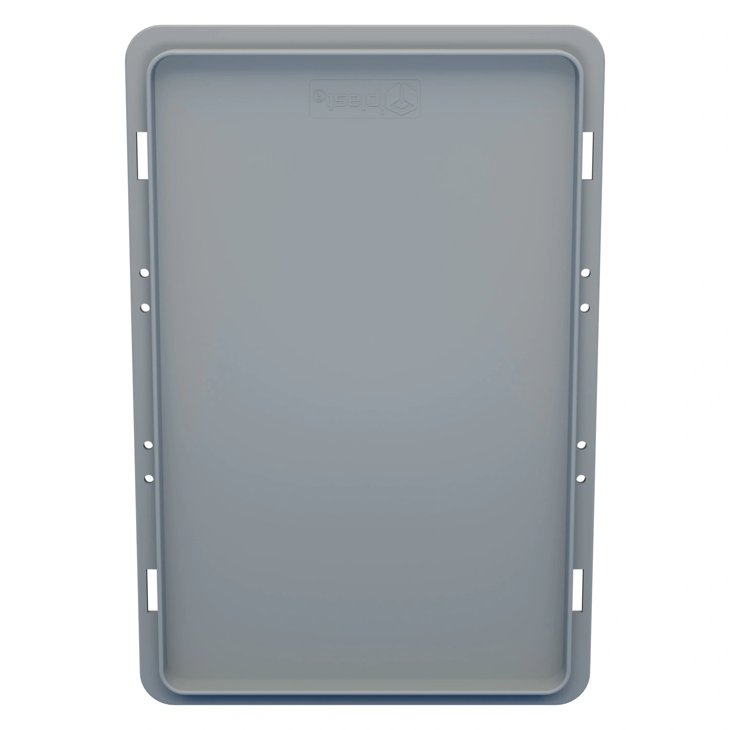 Крышка пластиковая 300х200 мм iPlast светло-серая для ящиков KLT-3215, 3147