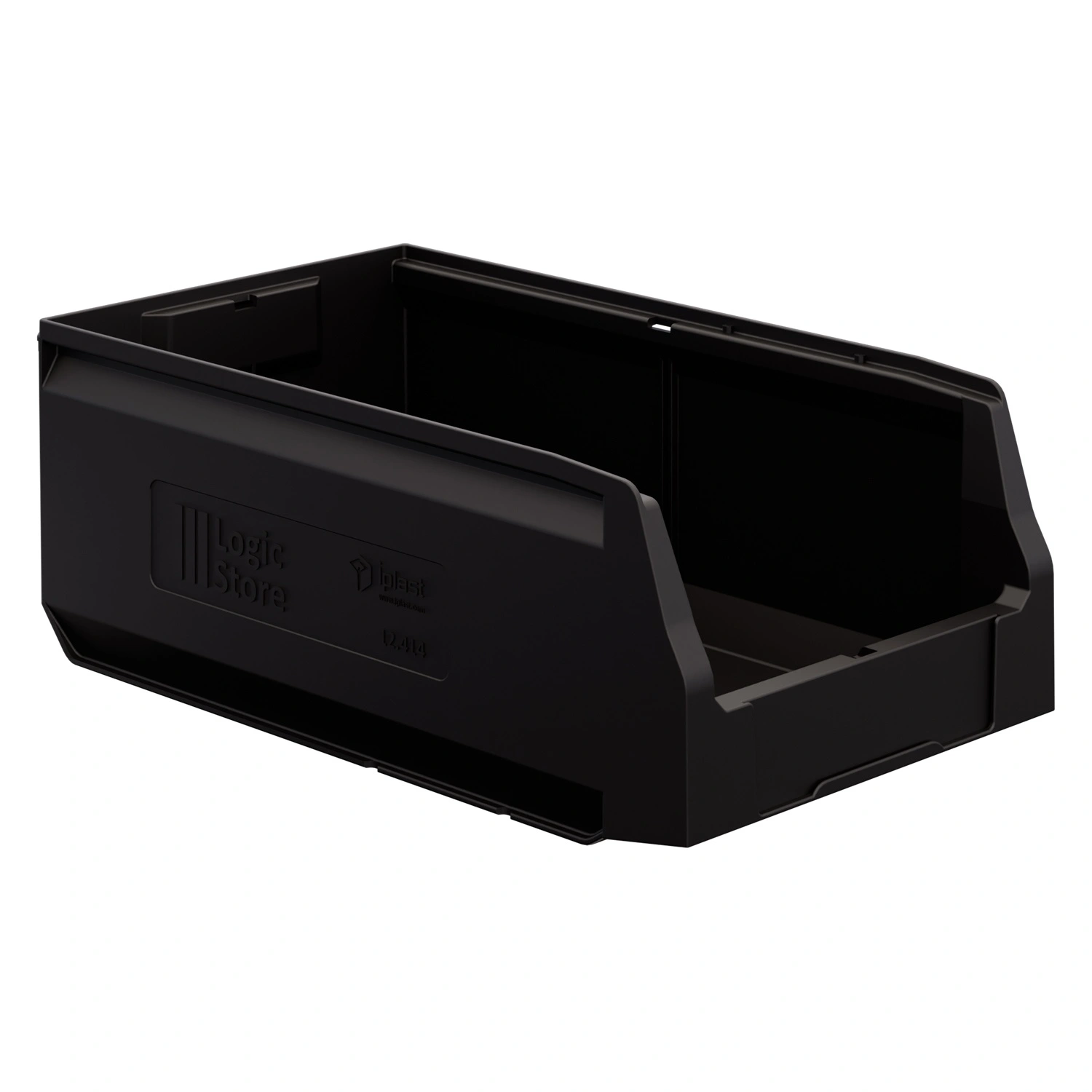 Складской лоток Logic Store 400x225x150 мм iPlast чёрный ЭКО