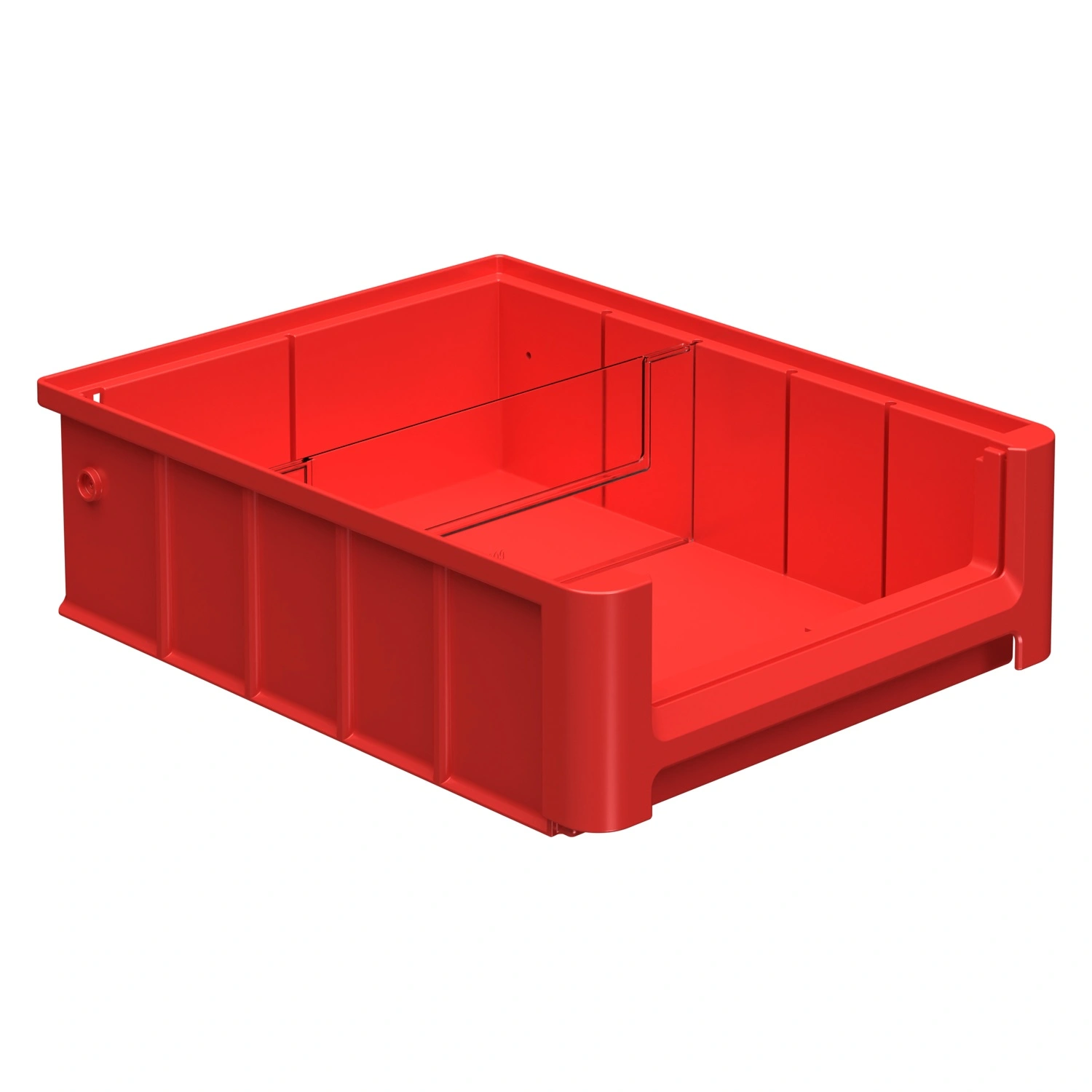 Полочный контейнер SK-3209 300х235х90 мм iPlast красный с 1 поперечной перегородкой Полочный контейнер SK-3209 300х235х90 мм iPlast красный с 1 поперечной перегородкой