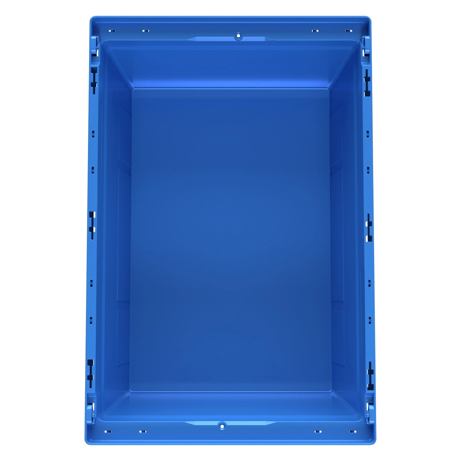 Вкладываемый контейнер INSTORE KV-6427 600x400x272 мм iPlast голубой со сплошным дном