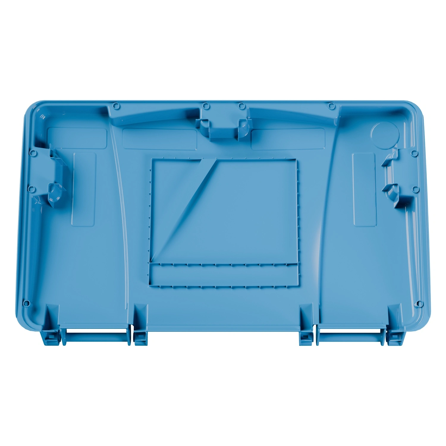 Крышка для мусорного контейнера 660, 770 л iPlast тёмно-голубая