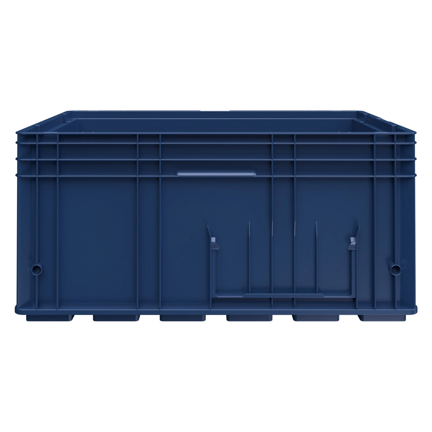 Ящик R-KLT 6429 594х396х280 мм iPlast синий индиго с усиленным дном Ящик R-KLT 6429 594х396х280 мм iPlast синий индиго с усиленным дном