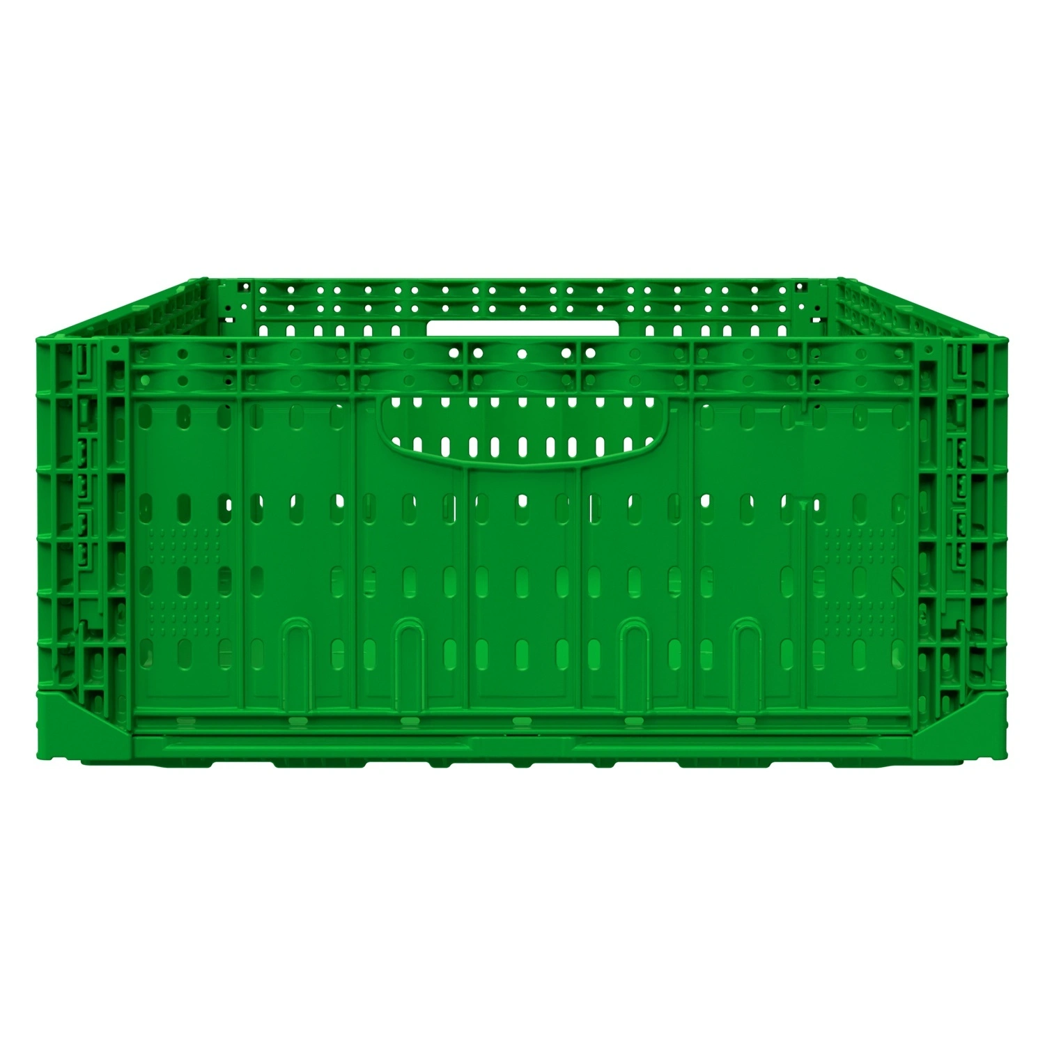 Складной ящик FC-6418 600х400х180 мм iPlast салатовый перфорированный