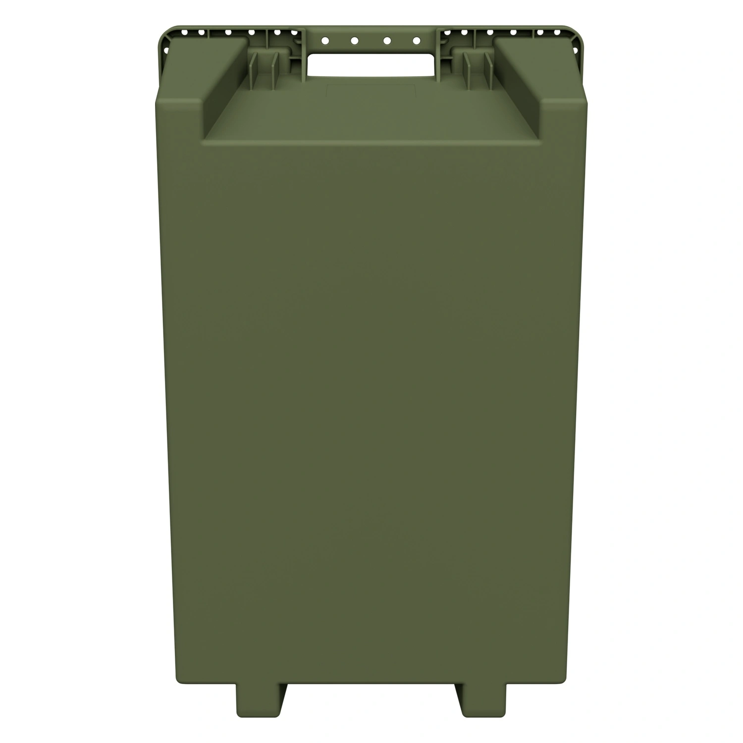 Поворотно-вкладываемый контейнер INSTORE KD-6430.1 600х400х301 мм iPlast зелёный ЭКО со сплошным дном