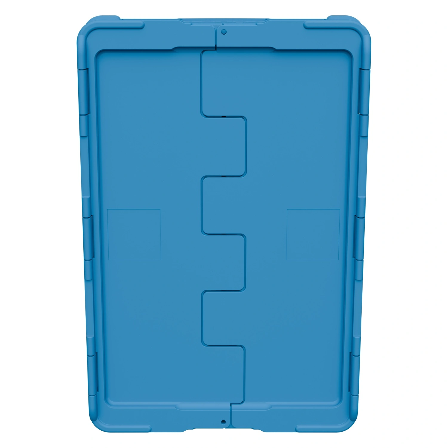 Вкладываемый контейнер INSTORE KV-6442.1 600х400х420 мм iPlast голубой со сплошным дном и распашной крышкой