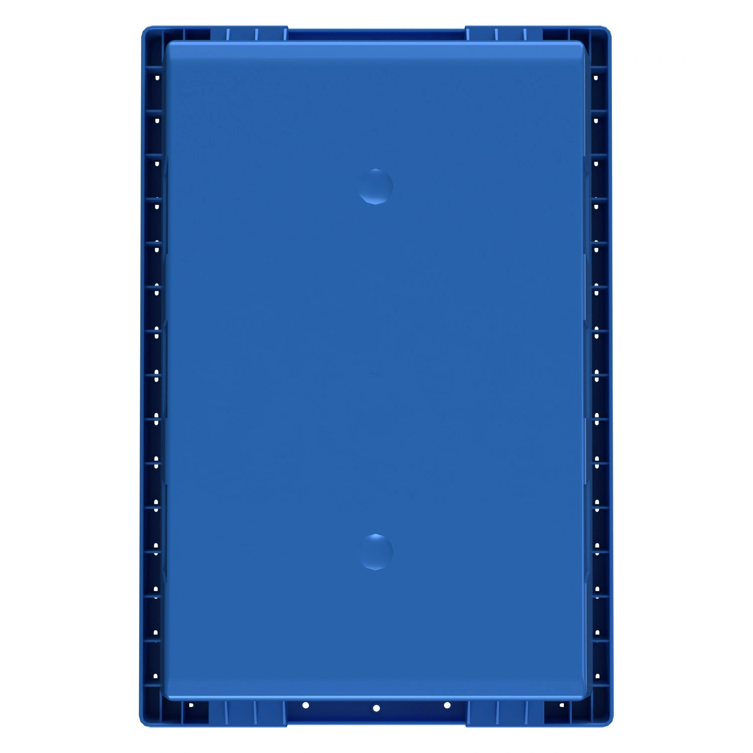 Вкладываемый контейнер INSTORE KV-5328 490x330x280 мм iPlast голубой со сплошным дном