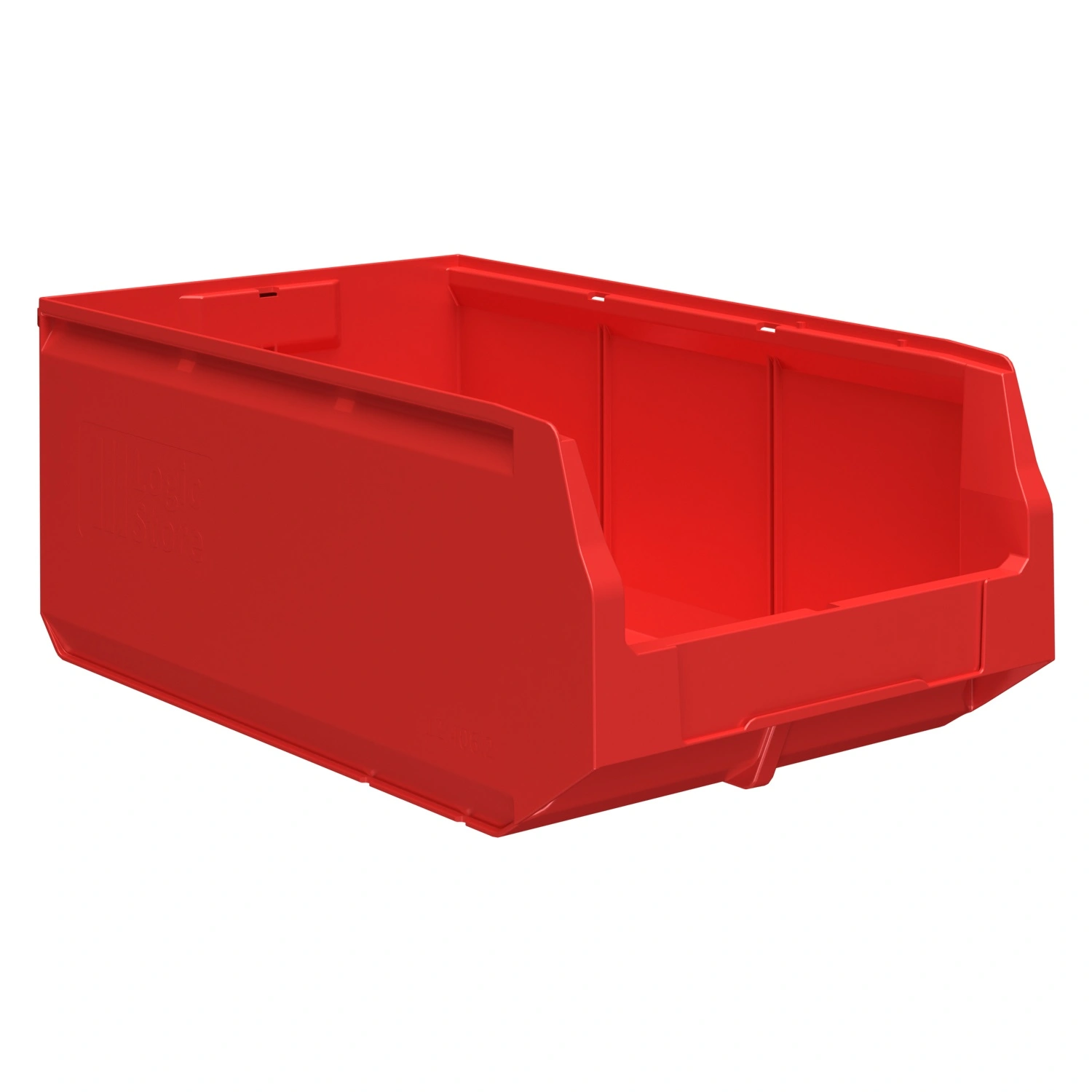 Складской лоток Logic Store 500х300х200 мм iPlast красный с отверстиями для перегородок N2 (12.406.2)