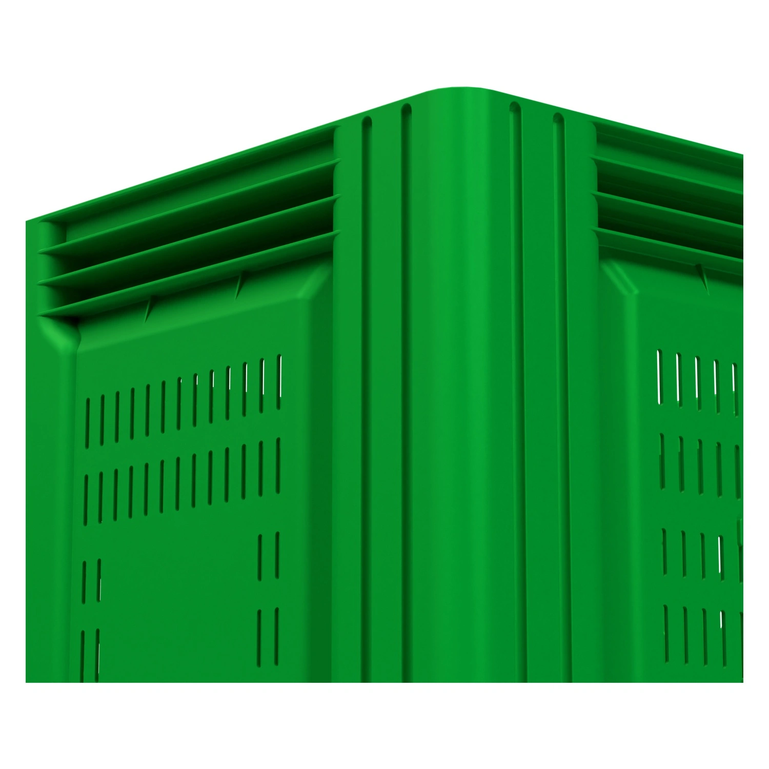 Большой контейнер 1130x1130x760 мм iPlast iBOX салатовый c перфорированными стенками и дном, на ножках Большой контейнер 1130x1130x760 мм iPlast iBOX салатовый c перфорированными стенками и дном, на ножках