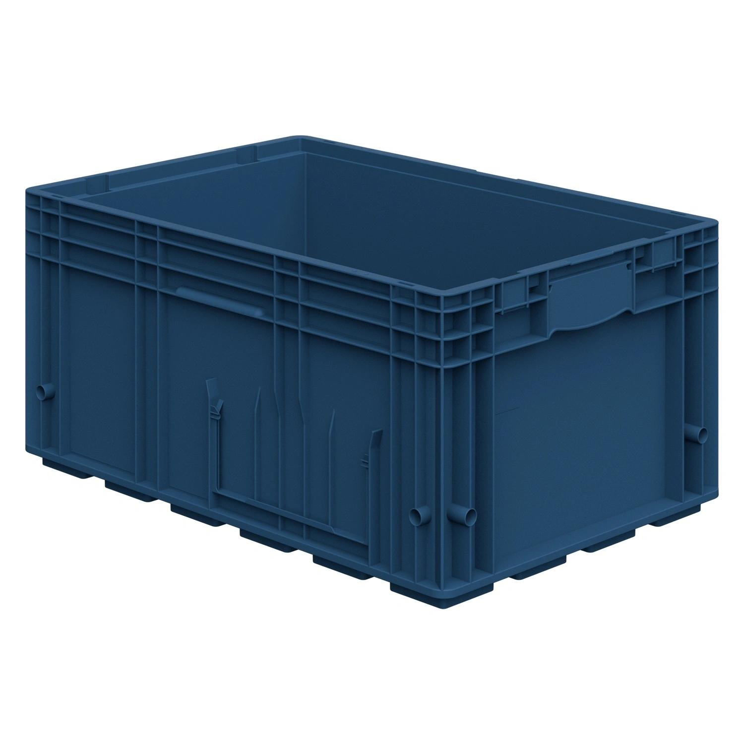 Ящик R-KLT 6429 594х396х280 мм iPlast голубой с усиленным дном