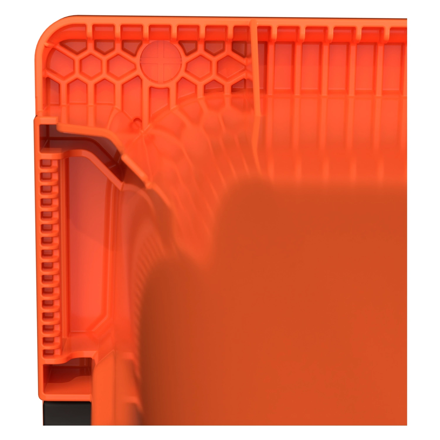 Мусорный контейнер 1100 л iPlast оранжевый 4-колёсный с оранжевой крышкой N1 (20.807.1)