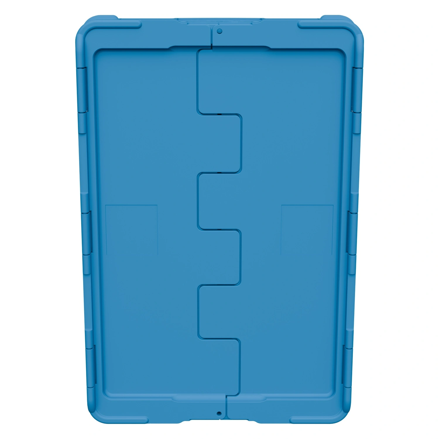 Вкладываемый контейнер INSTORE KV-6437 600х400х390 мм iPlast голубой со сплошным дном и распашной крышкой