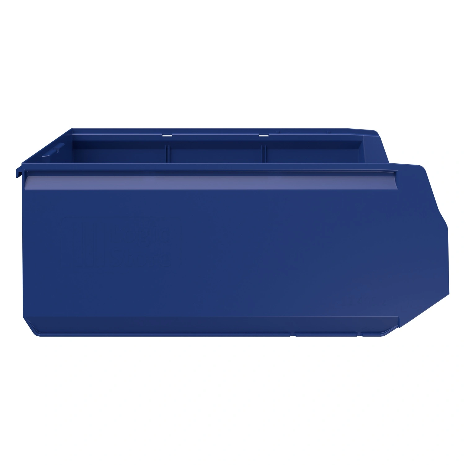 Складской лоток Logic Store 500x300x200 мм iPlast синий индиго с отверстиями для перегородок