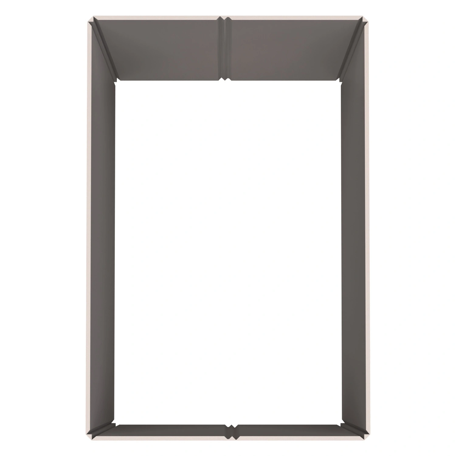 Стенка контейнера Bubble Guard 1190x790x700 мм iPlast PolyBox серая