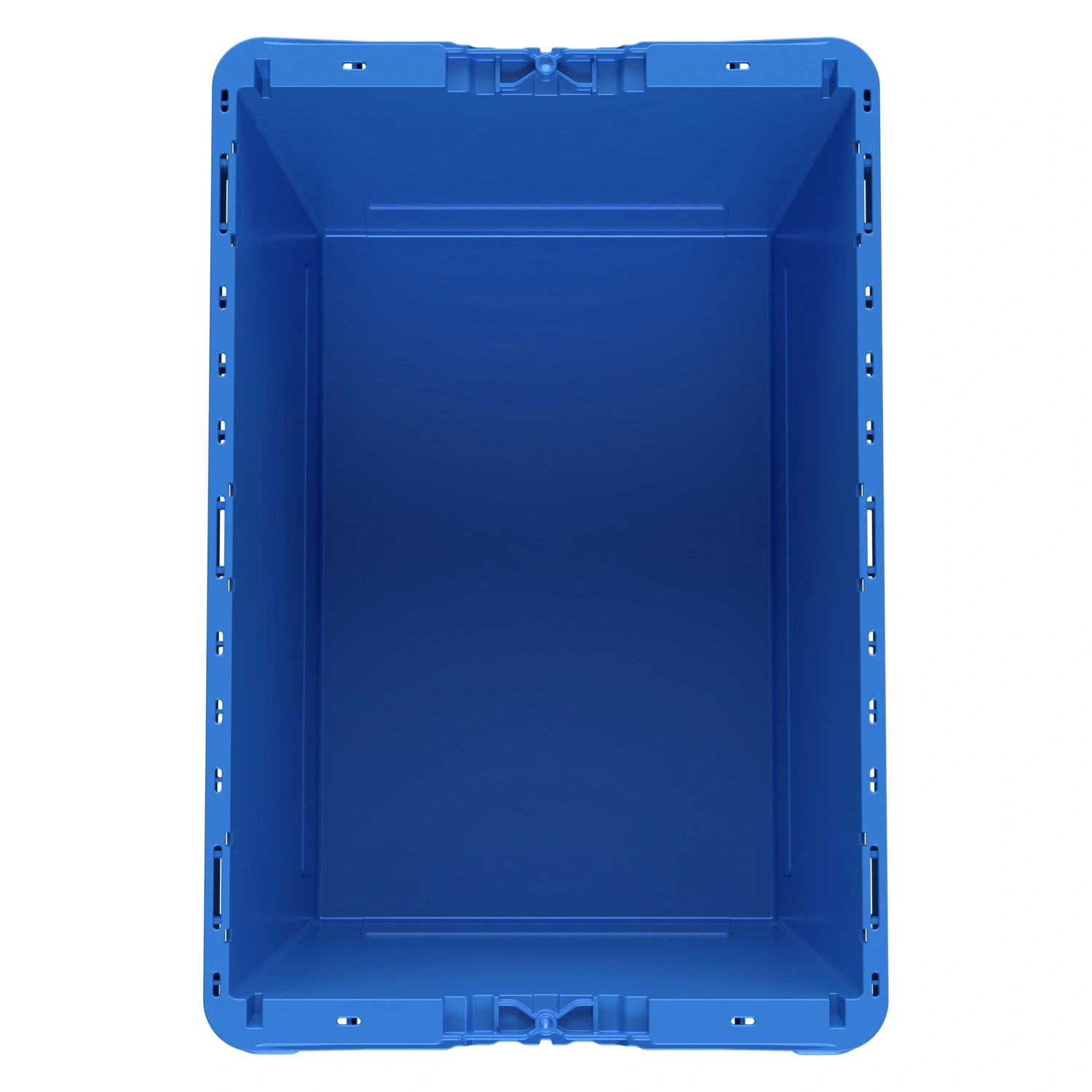Вкладываемый контейнер INSTORE KV-6442.1 600x400x420 мм iPlast голубой со сплошным дном