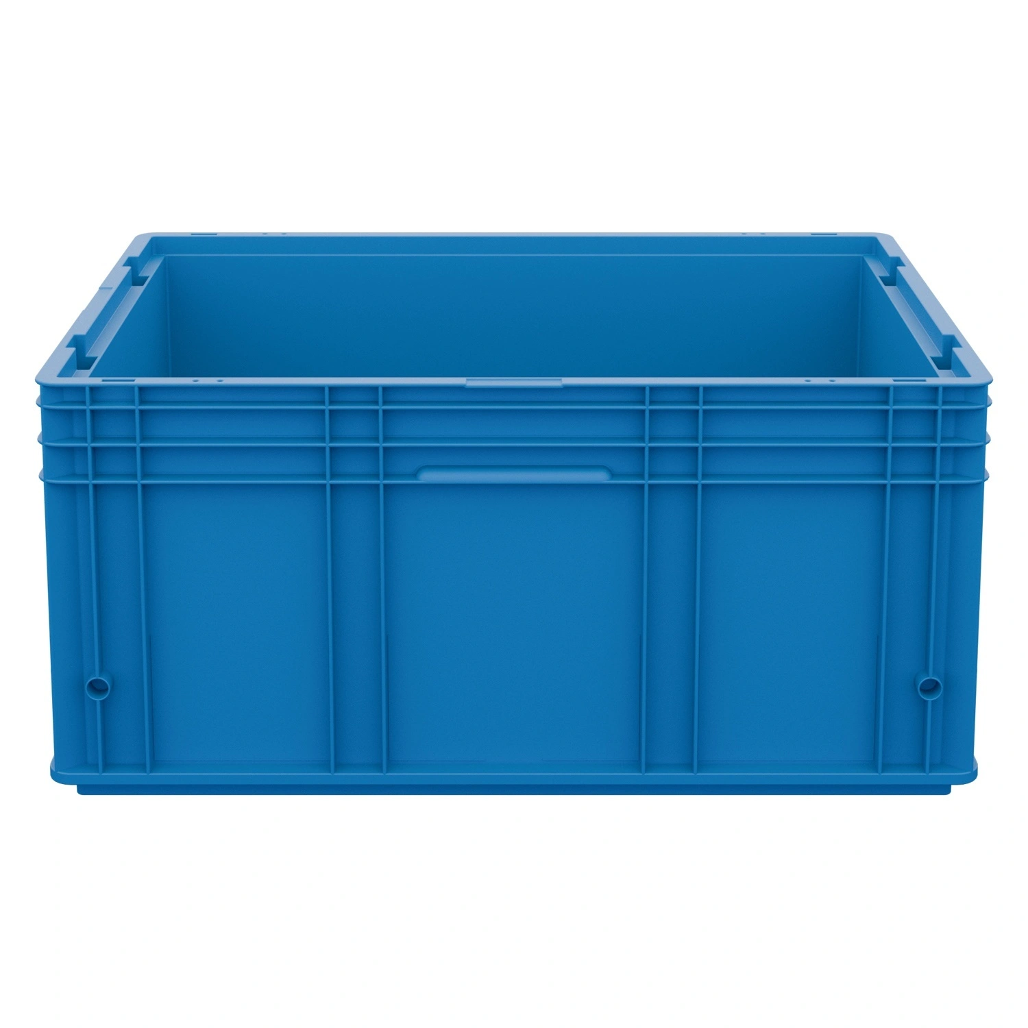 Ящик RL-KLT 6280 594х396х280 мм iPlast голубой с дренажными отверстиями в дне