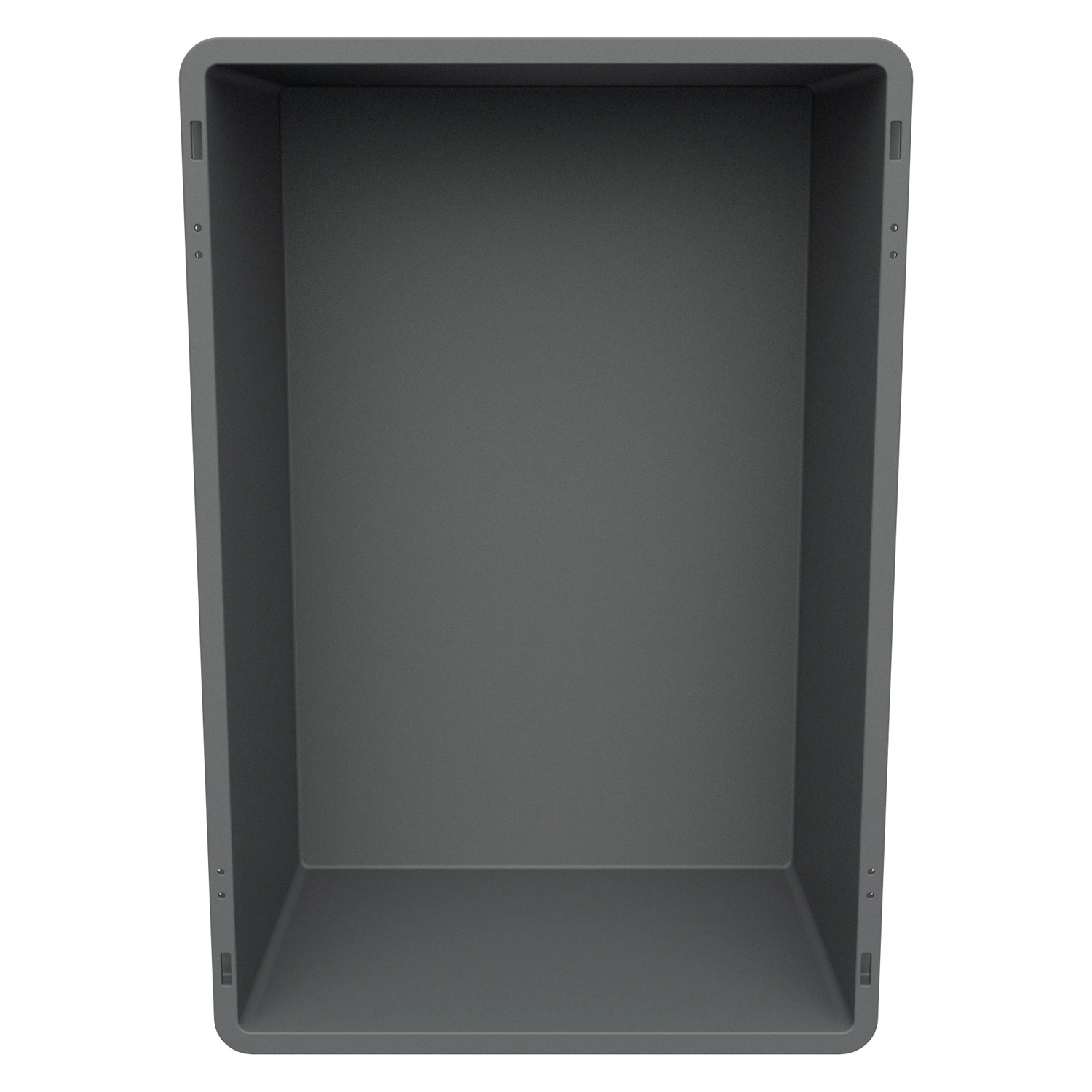 Евроконтейнер ЕС-6422.2 600х400х220 мм iPlast серый со сплошным дном и закрытыми ручками