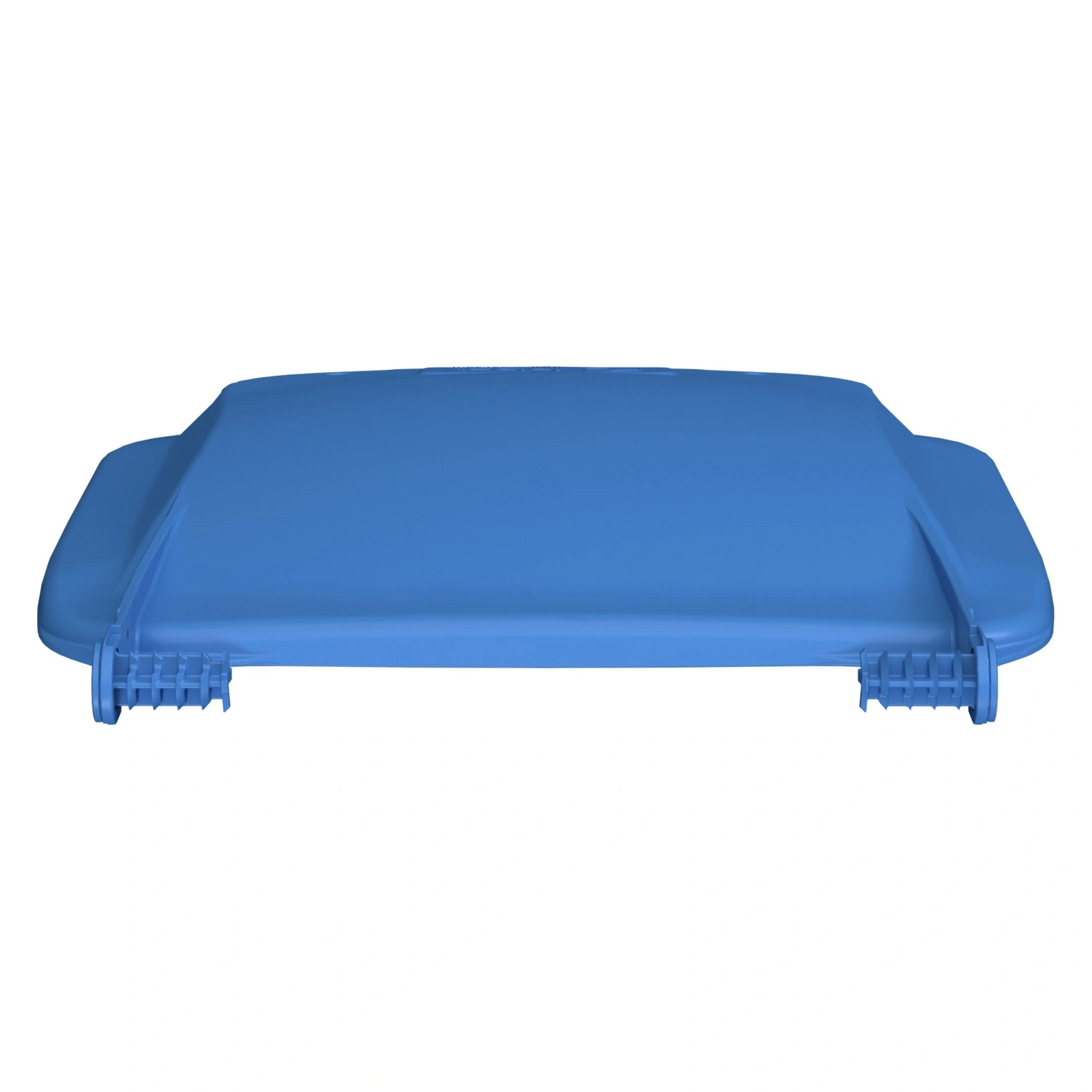 Крышка для мусорного контейнера 120 л (Light) iPlast тёмно-голубая c осями для крепления