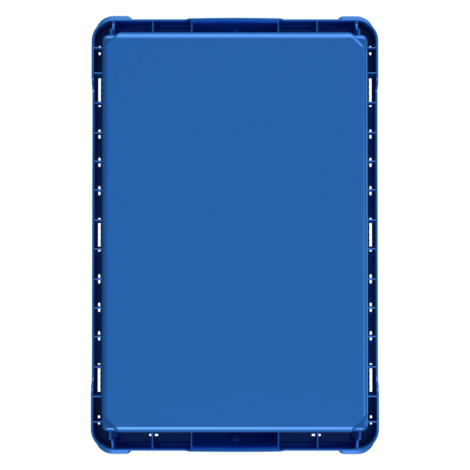 Вкладываемый контейнер INSTORE KV-6437 600x400x370 мм iPlast голубой со сплошным дном
