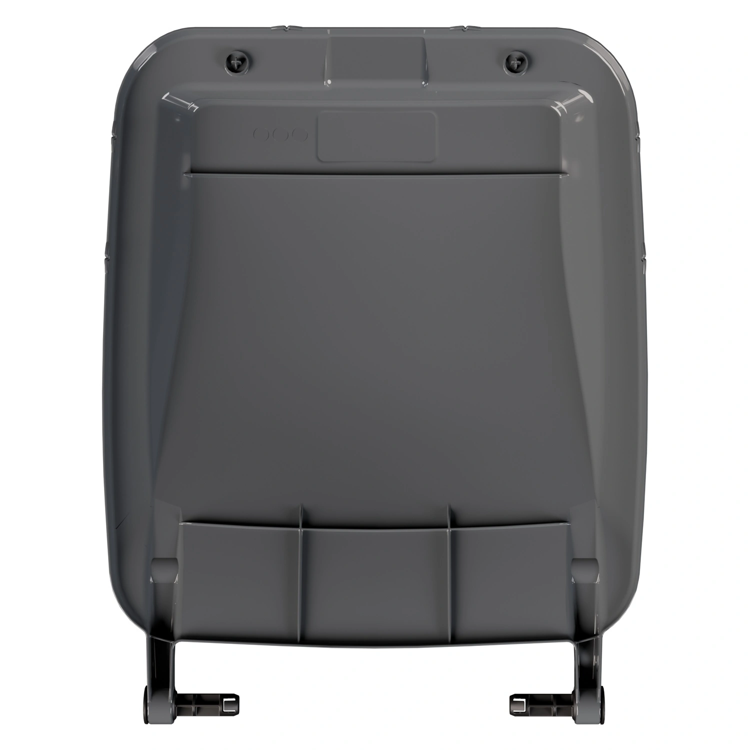 Крышка для мусорного контейнера 240 л (Light) iPlast тёмно-серая c осями для крепления
