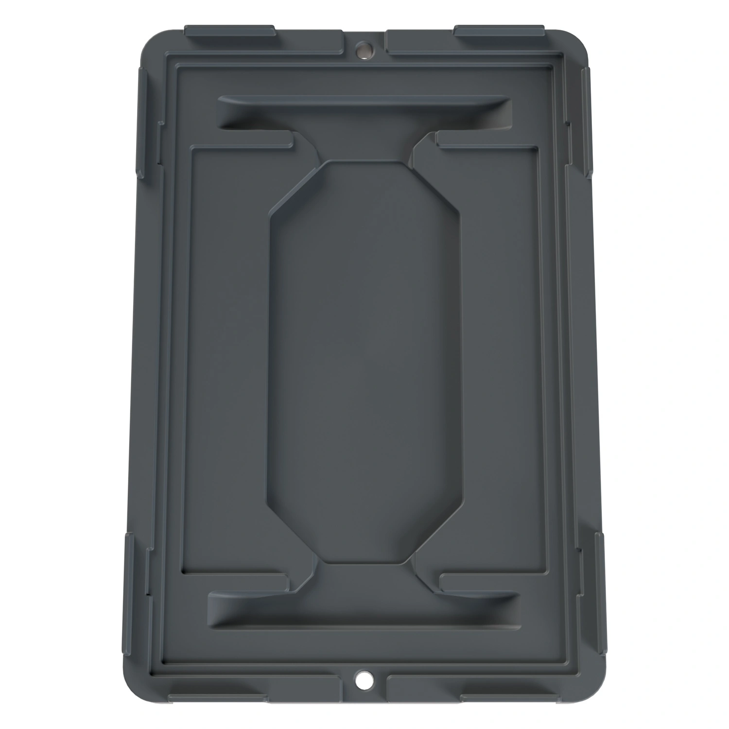 Складская тележка 620х420х185 мм iPlast серая 4-колёсная, без тормоза