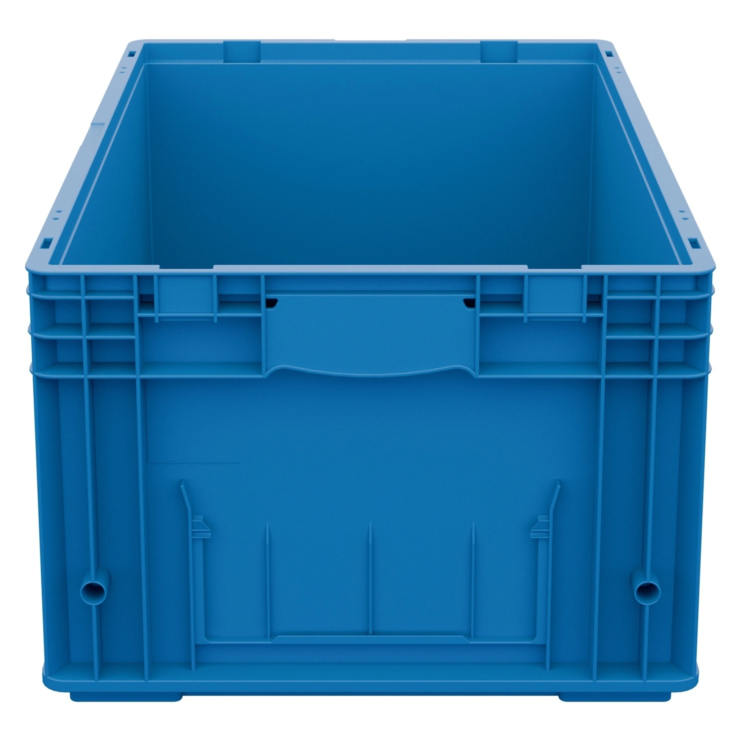 Ящик RL-KLT 6280 594х396х280 мм iPlast голубой с дренажными отверстиями в дне