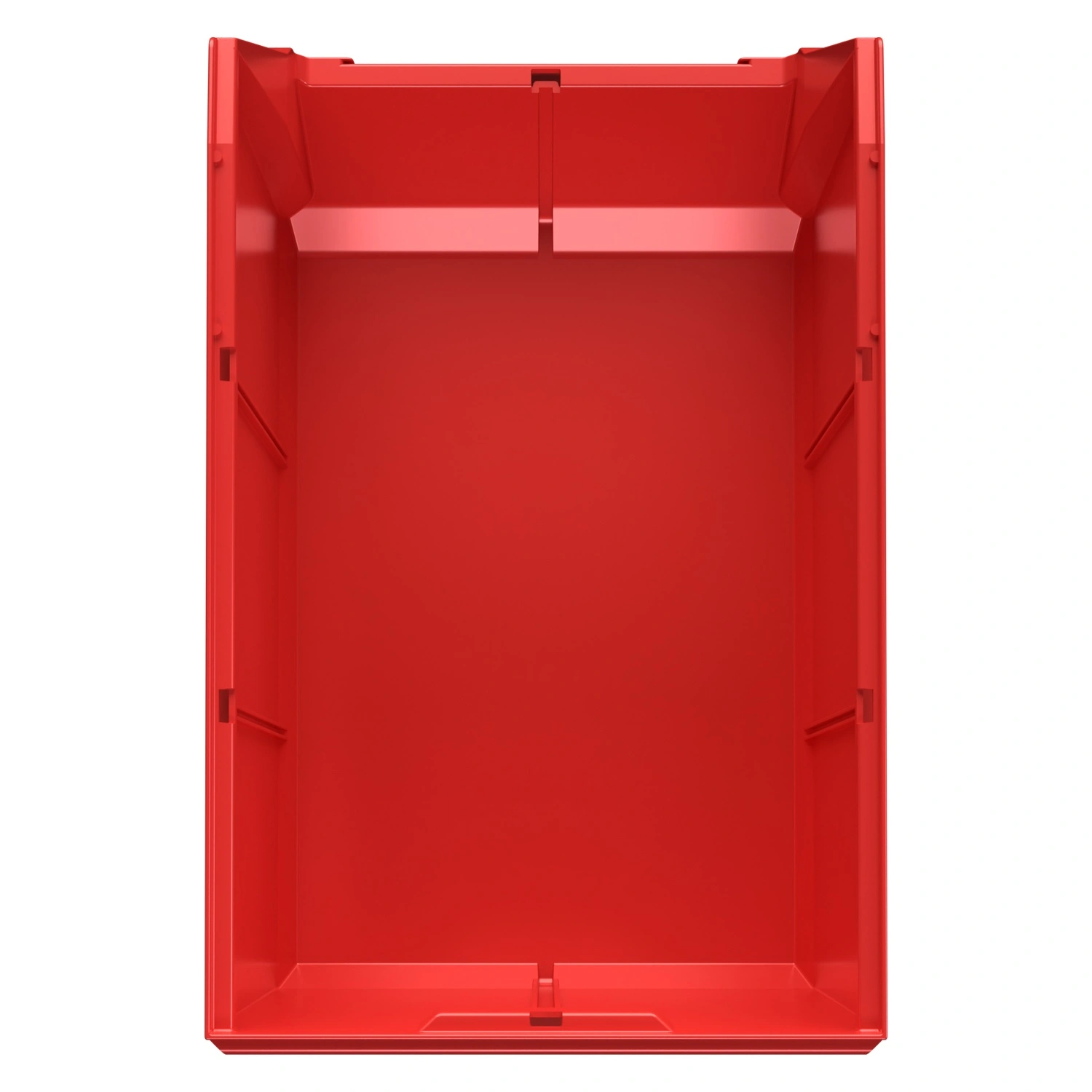 Складской лоток Logic Store 500х300х250 мм iPlast красный с отверстиями для перегородок N1 (12.407.1)