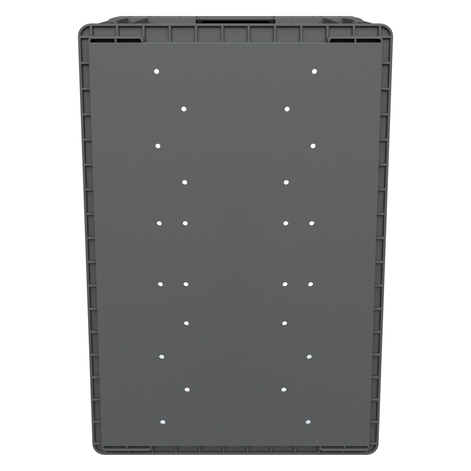 Ящик RL-KLT 6280 594х396х280 мм iPlast серый с дренажными отверстиями в дне