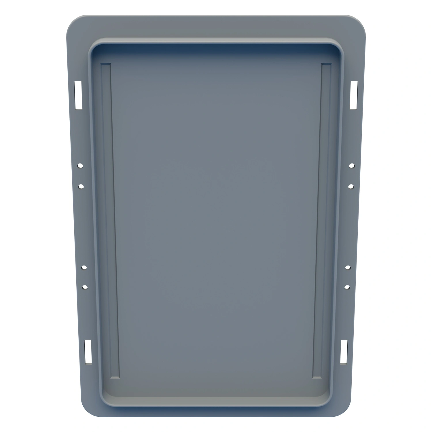 Крышка пластиковая 300х200 мм iPlast светло-серая для ящиков KLT-3215, 3147