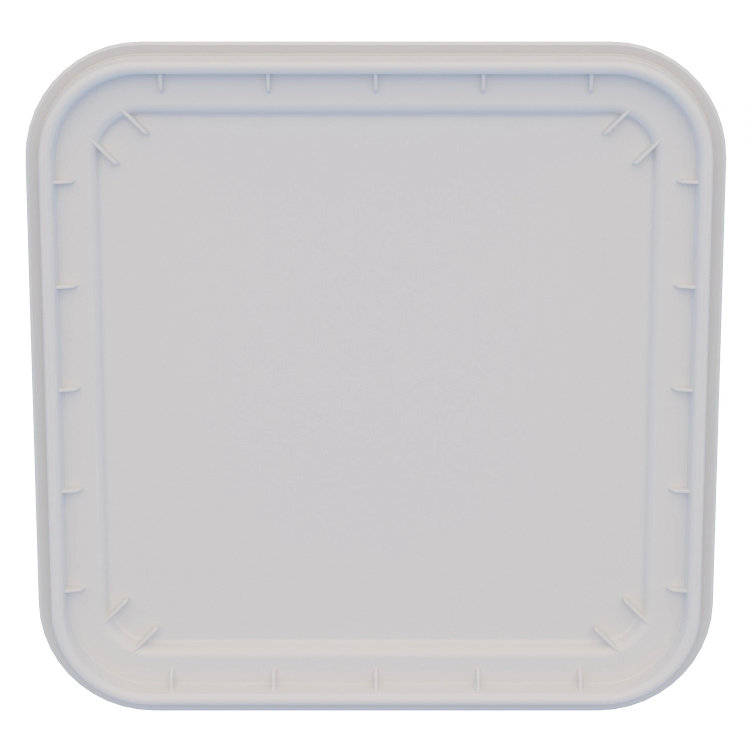 Крышка пластиковая 340х340 мм iPlast белая для куботейнера 12.439, 12.440