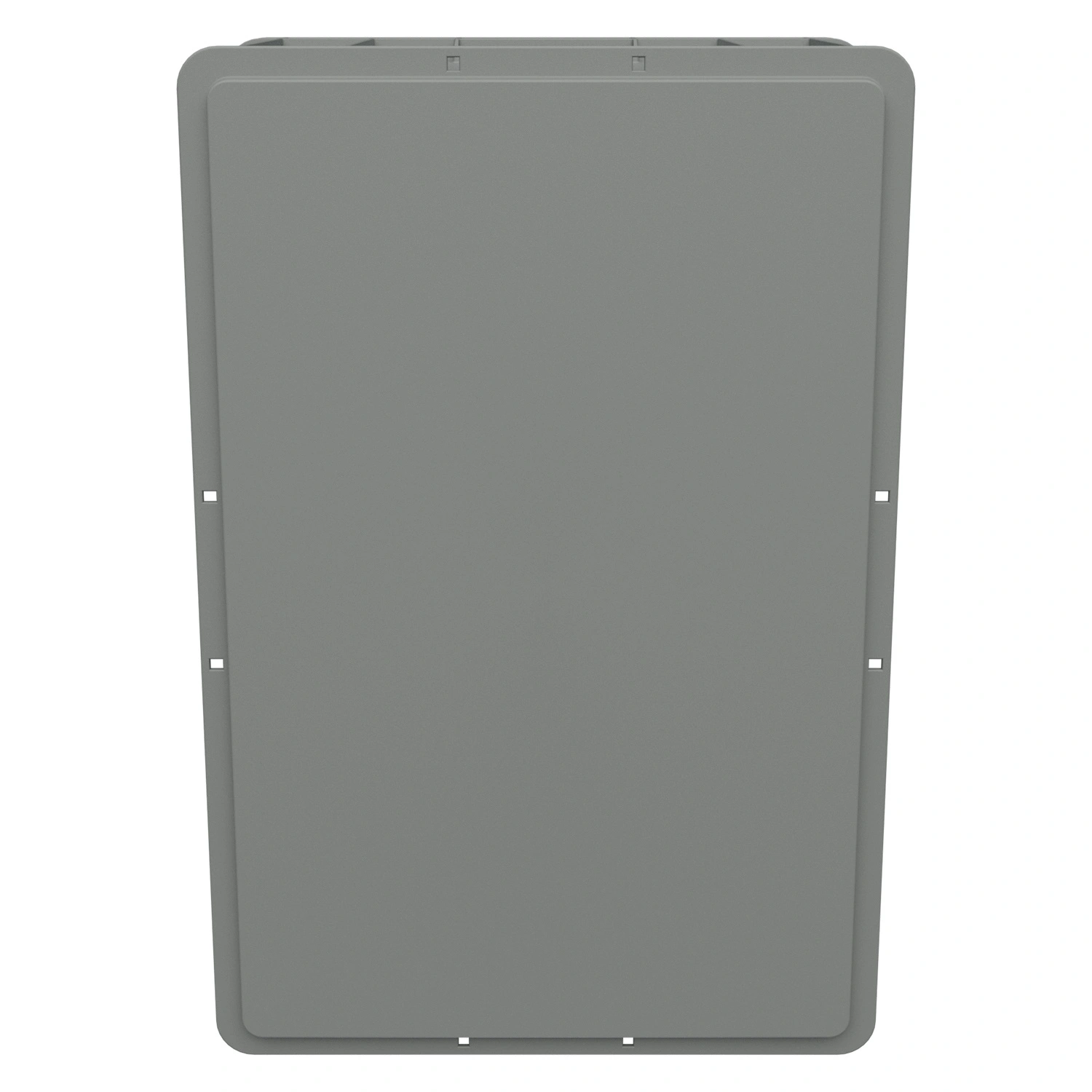 Евроконтейнер ЕС-6422.1 600х400х220 мм iPlast светло-серый со сплошным дном, открытыми ручками