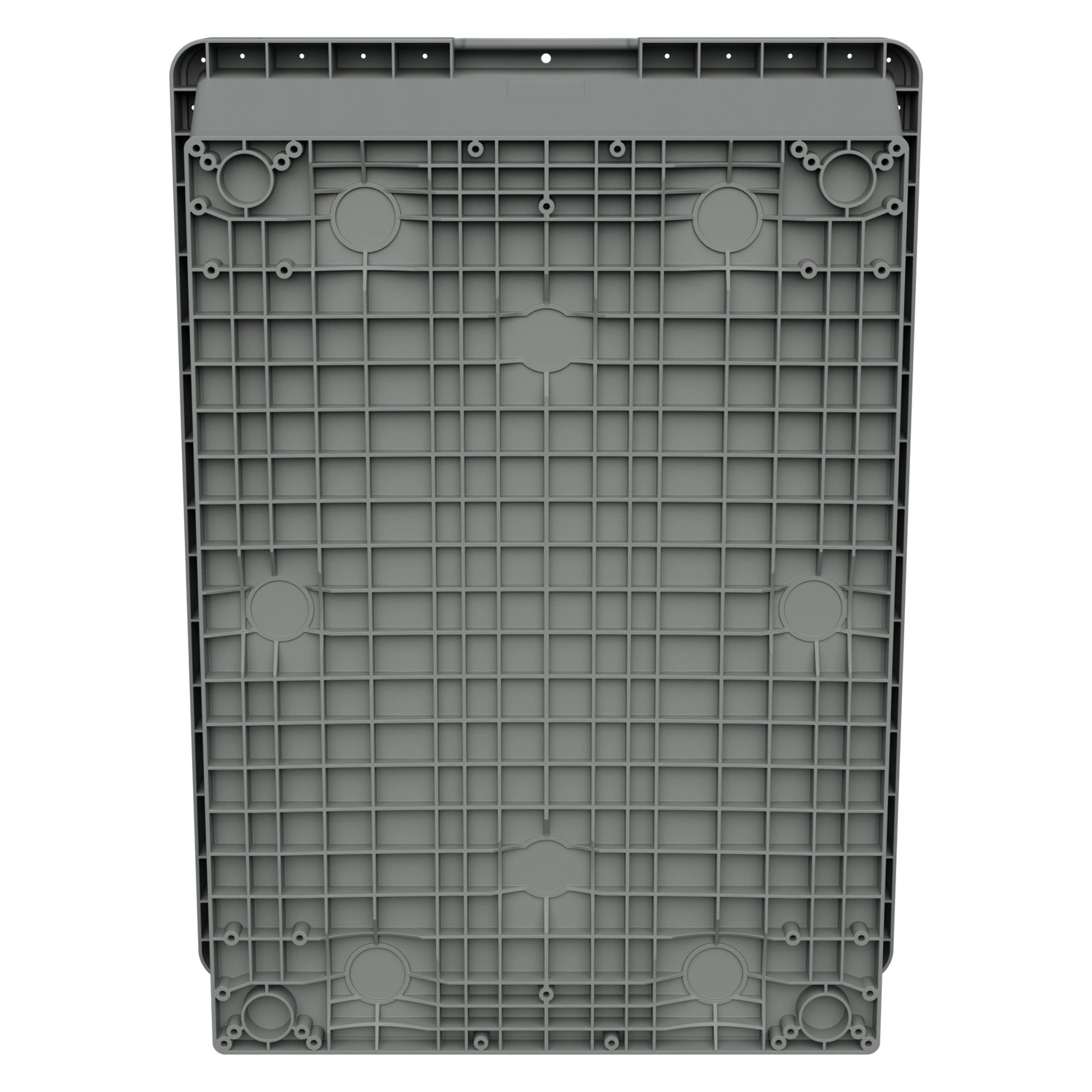 Вкладываемый контейнер INSTORE KVR-8634 800x600x340 мм iPlast светло-серый с усиленным дном