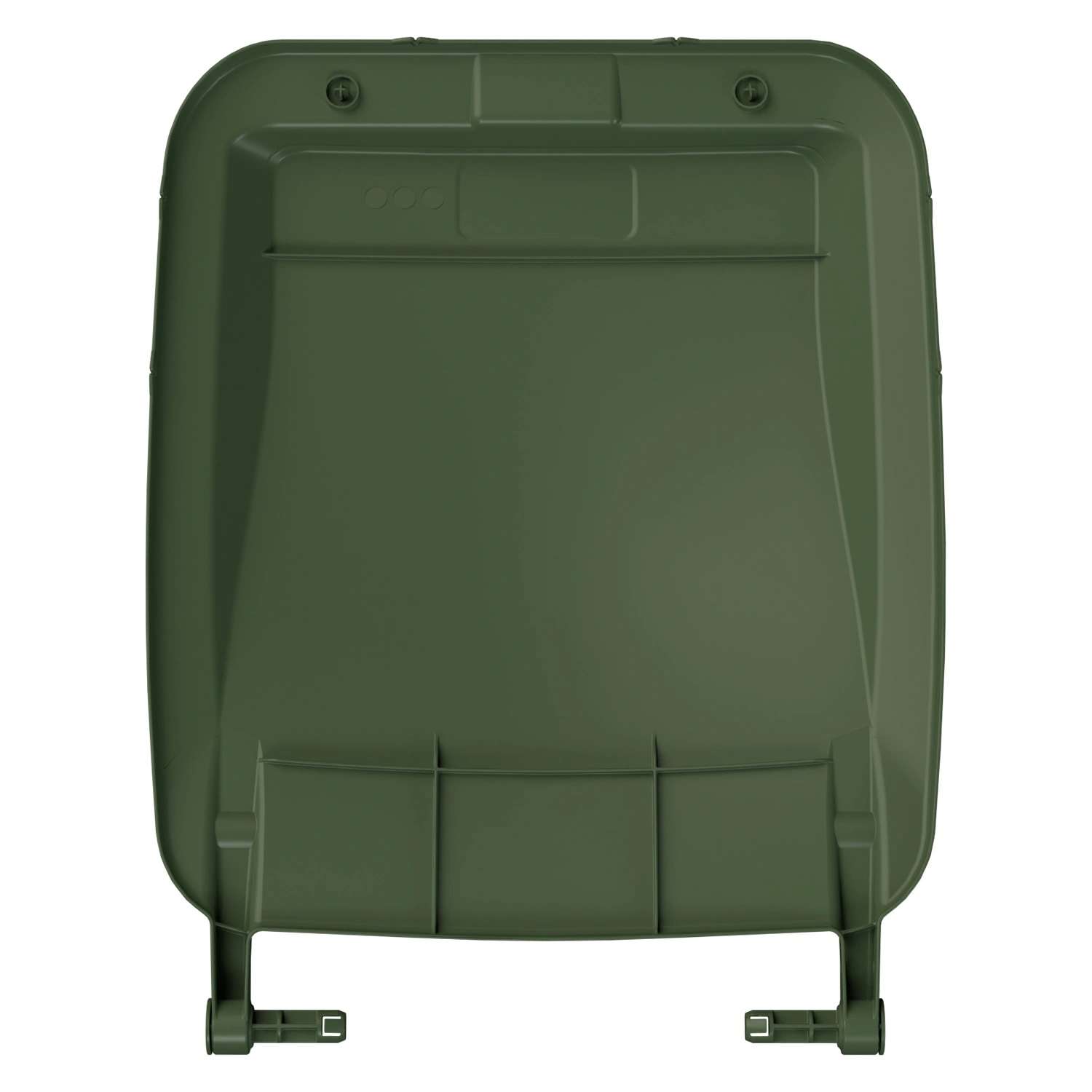 Крышка для мусорного контейнера 240 л (Light) iPlast зелёная c осями для крепления Крышка для мусорного контейнера 240 л (Light) iPlast зелёная c осями для крепления