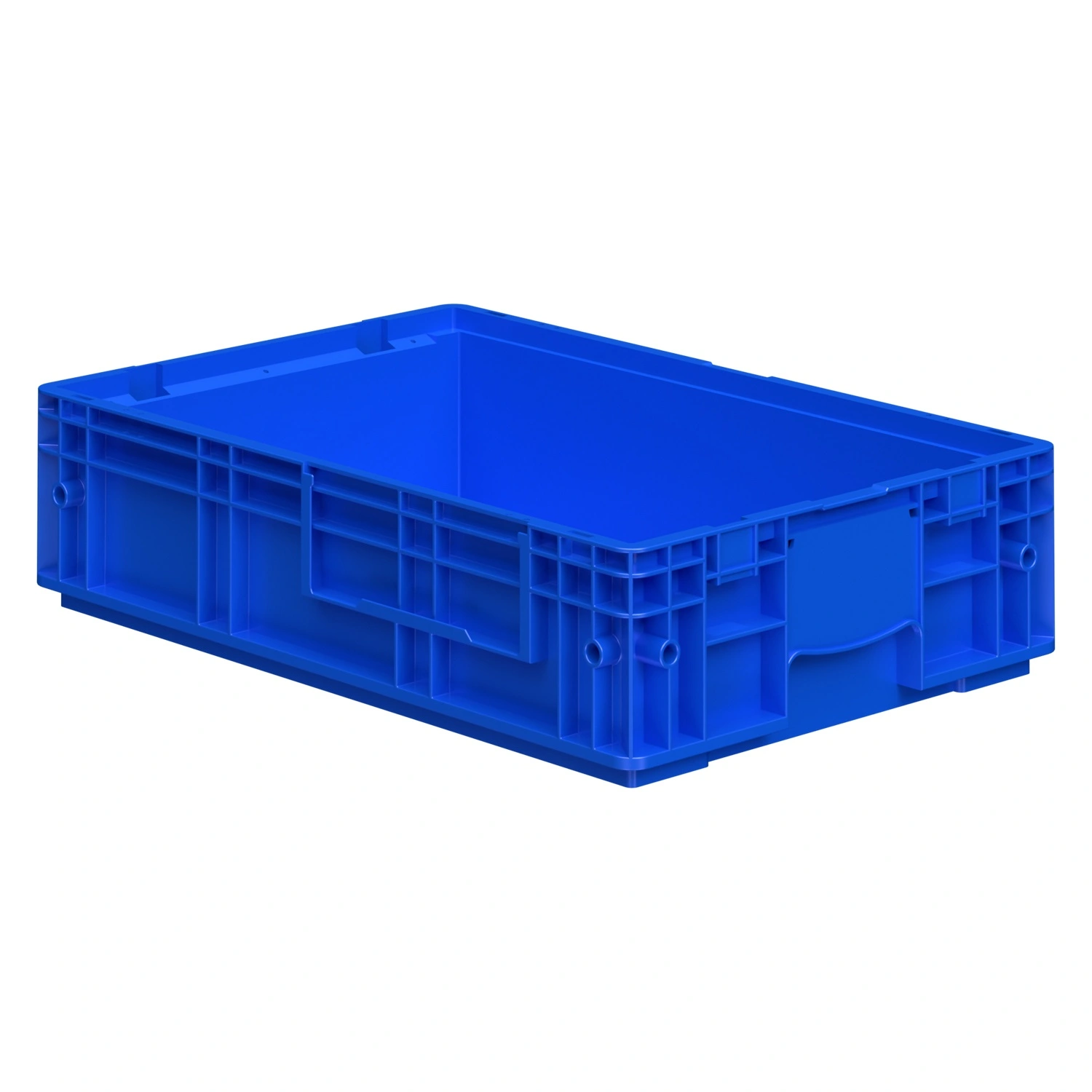 Ящик RL-KLT 6147 594х396х147,5 мм iPlast голубой с дренажными отверстиями в дне Ящик RL-KLT 6147 594х396х147,5 мм iPlast голубой с дренажными отверстиями в дне