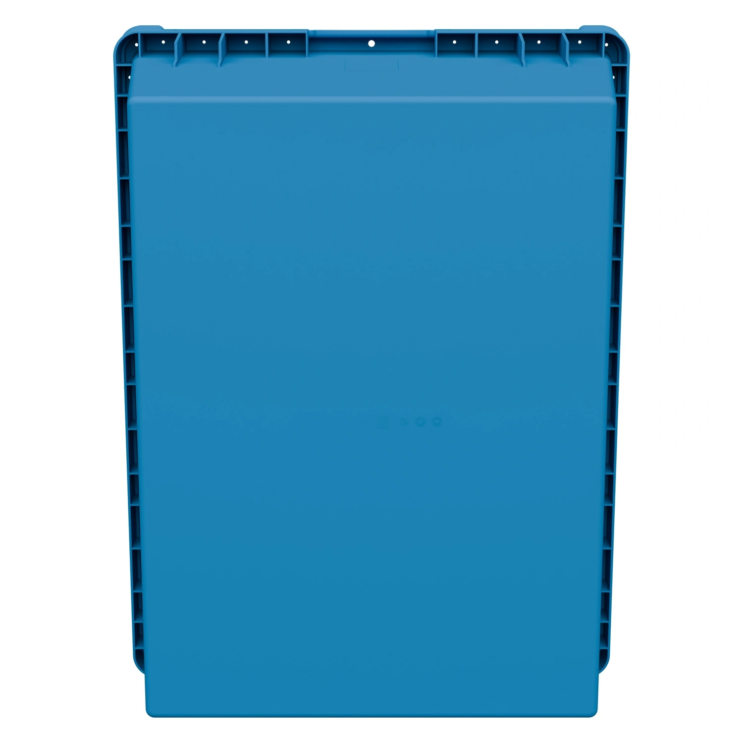 Вкладываемый контейнер INSTORE KVR-8634.1 800х600х340 мм iPlast голубой с усиленным дном и штабельным упором