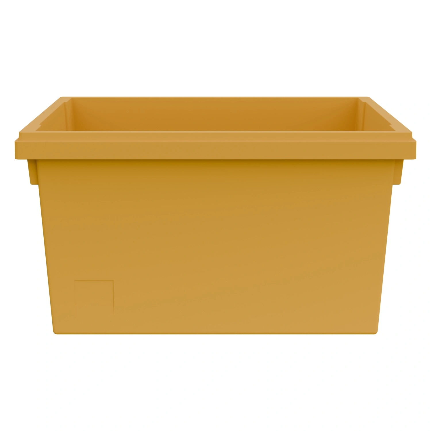 Вкладываемый контейнер INSTORE KV-6432 600x400x325 мм iPlast жёлтый с усиленным дном