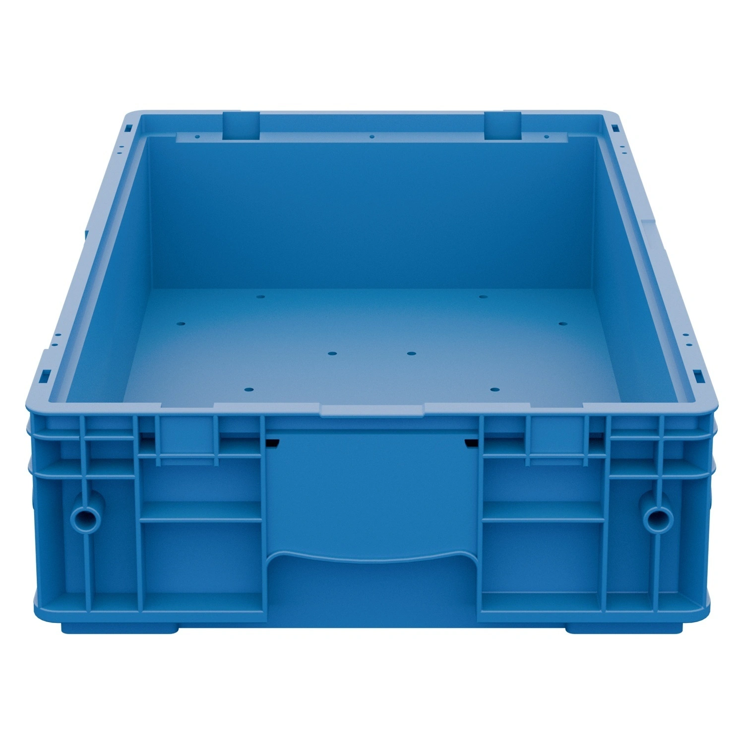 Ящик RL-KLT 6147 594х396х147,5 мм iPlast голубой с дренажными отверстиями в дне