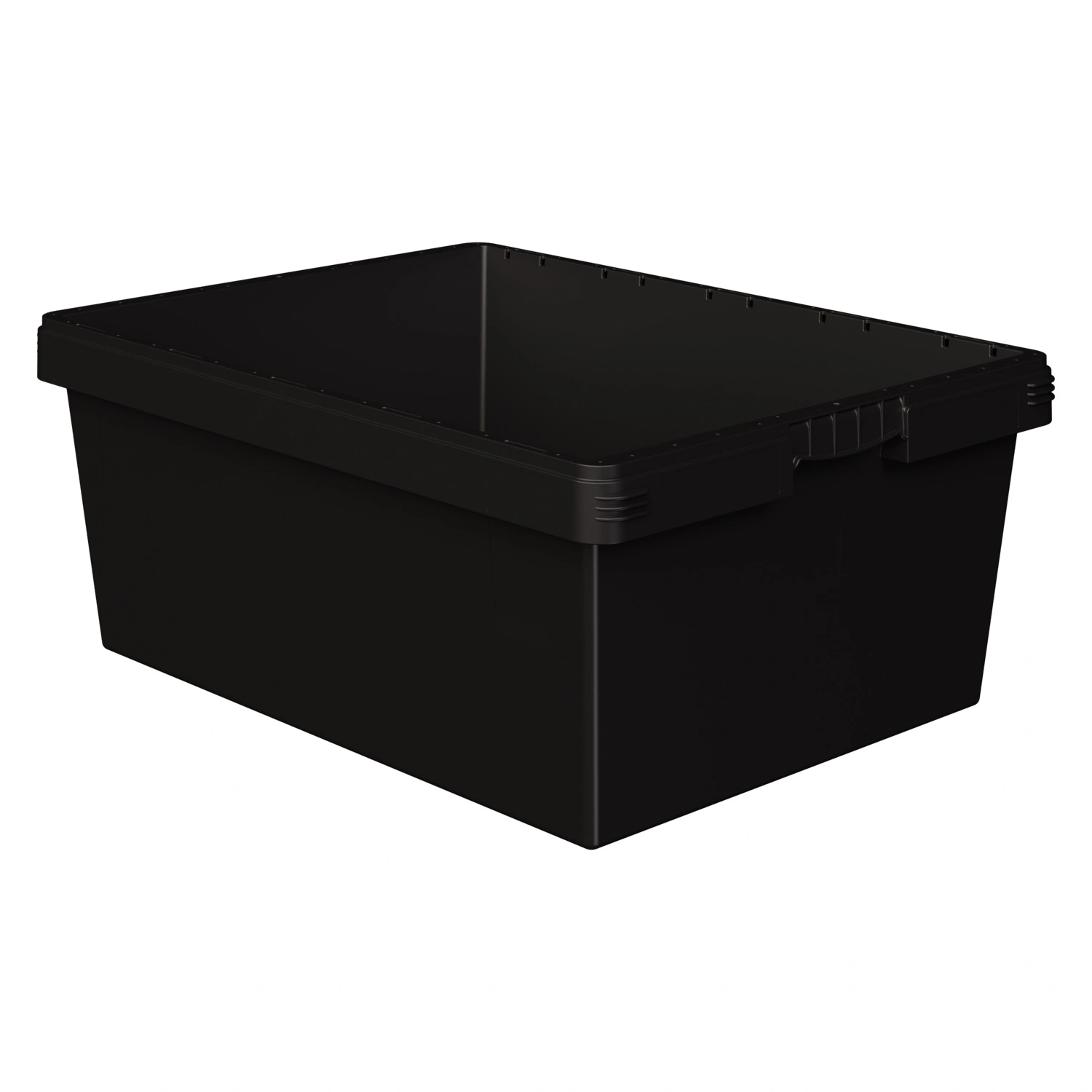 Вкладываемый контейнер INSTORE KV-8632 800x600x320 мм iPlast чёрный со сплошным дном