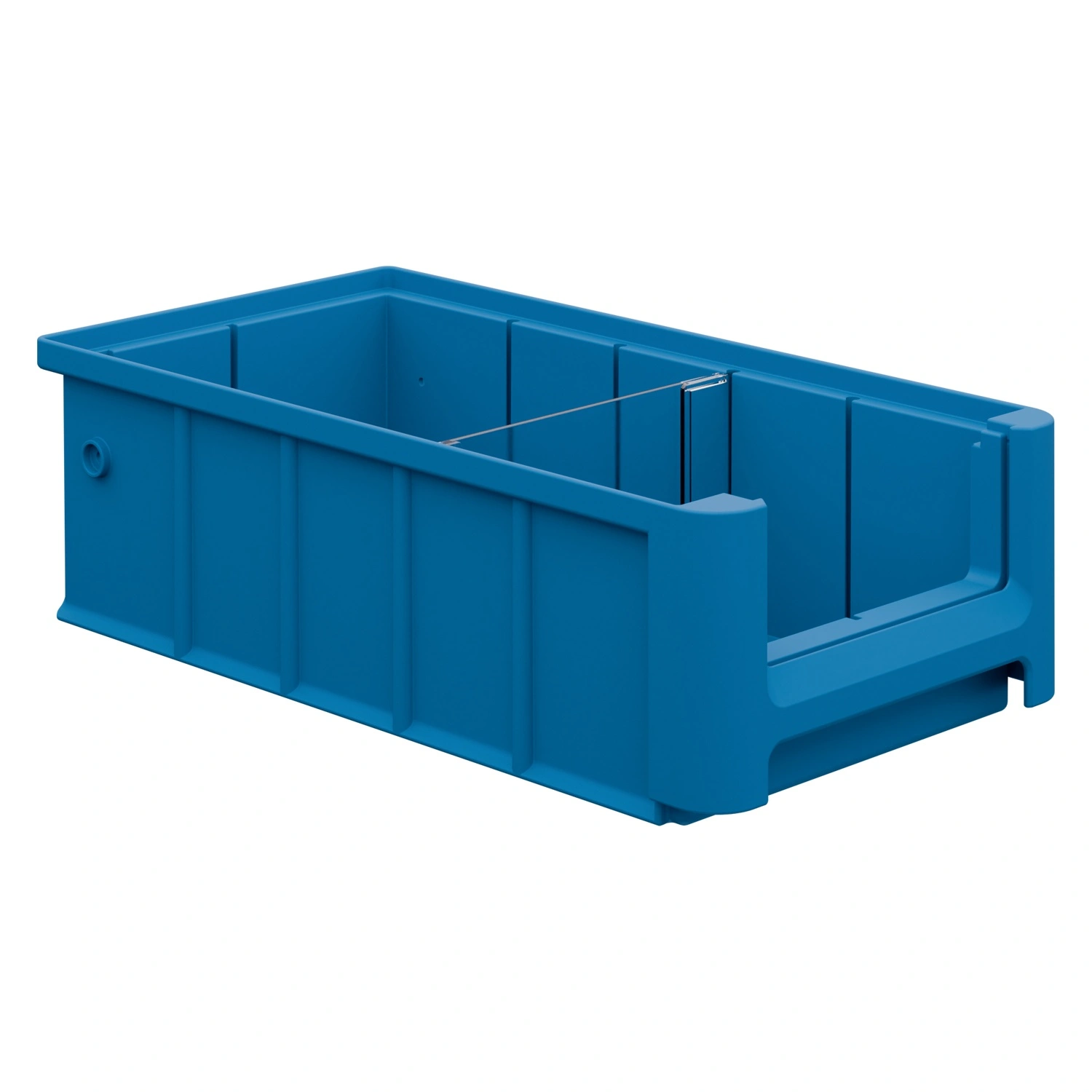 Полочный контейнер SK-31509 300х155х90 мм iPlast голубой с 1 поперечной перегородкой