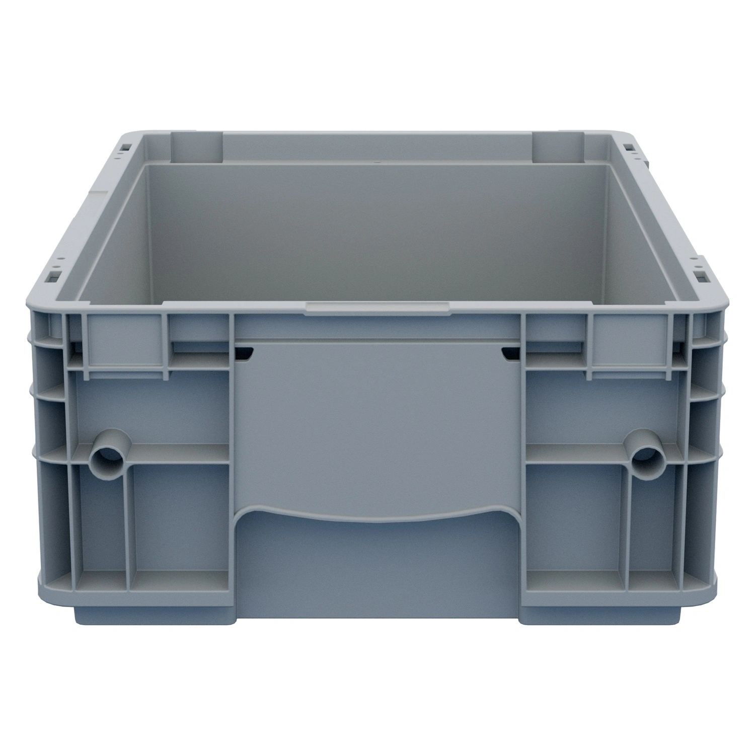 Ящик RL-KLT 4147 396х297х147,5 мм iPlast светло-серый с дренажными отверстиями в дне N1 (12.502F.1)